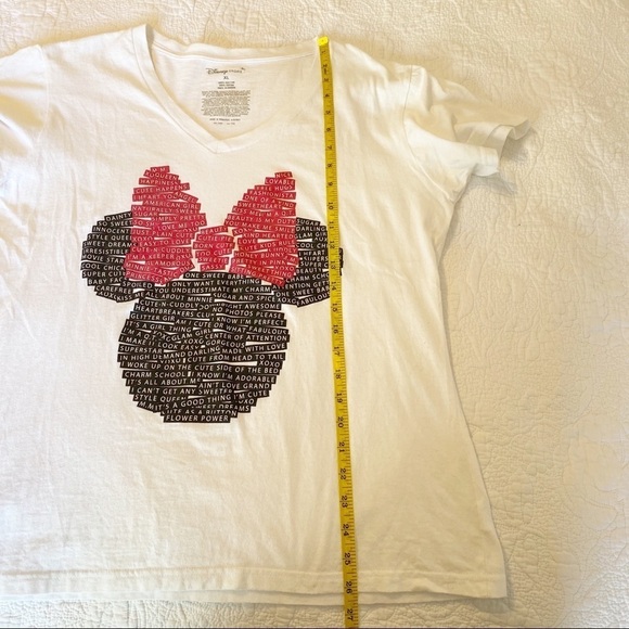 Disney Girl Power Words Minnie Graphic V-Neck Tee - XL - Picture 11 of 12
